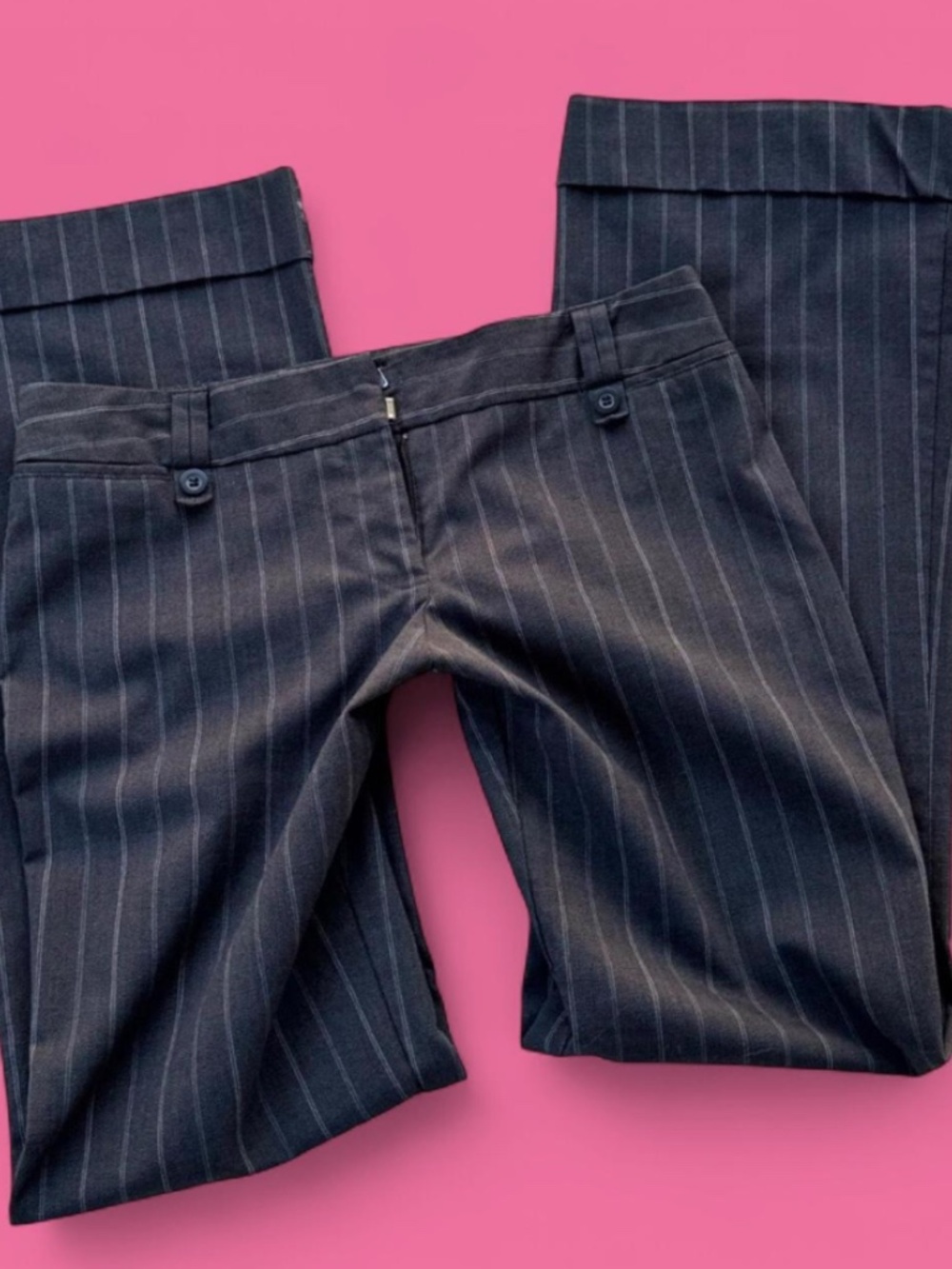 Office Low-Rise 90's Vintage Tracy Evans Pinstriped Dress Pants Women's Size 9